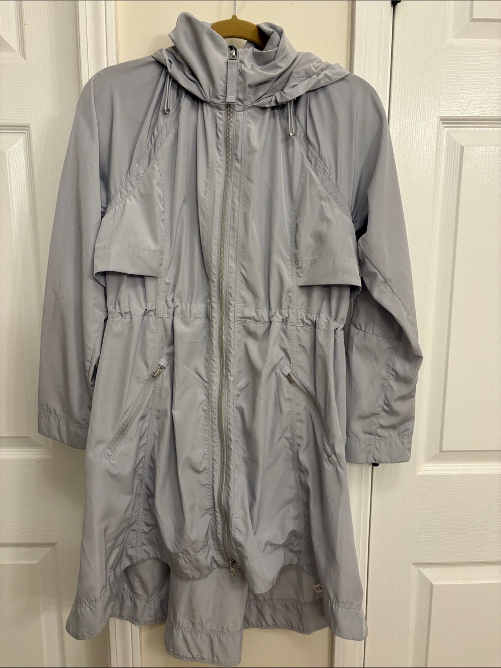 Athleta brand Light Gray Women's Hooded Anorak Jacket